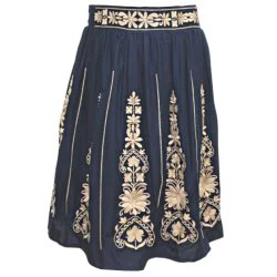 Fusta traditionala bumbac model floral