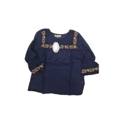 Ie traditionala bumbac bleumarin