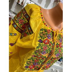 Ie traditionala bumbac galben