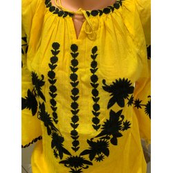 Ie traditionala galbena din bumbac