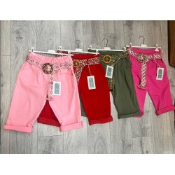Pantaloni dama 3/4 colorati