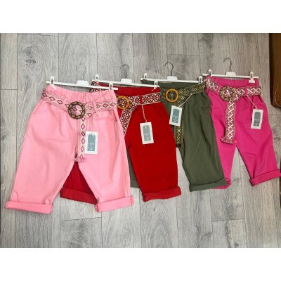 Pantaloni dama 3/4 colorati