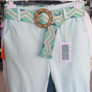Pantaloni dama 3/4 colorati Pantaloni dama 3/4 colorati