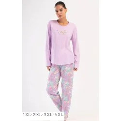 Pijamale dama roz masuri mari