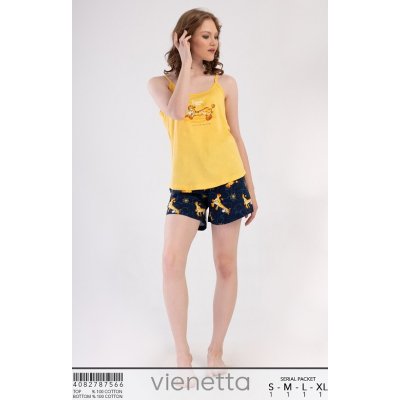 Pijamale dama Vienetta Secret pantaloni scurti
