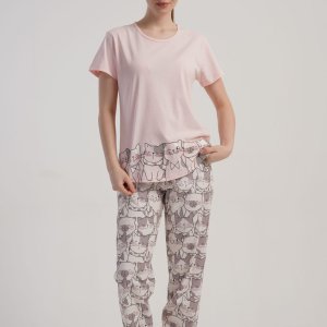 Pijamale Vienetta Secret maneca scurta