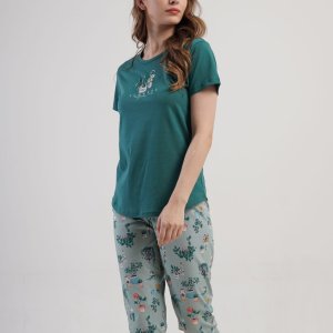 Pijamale Vienetta Secret maneca scurta