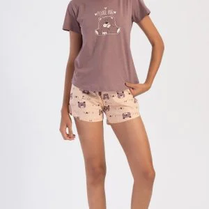 Pijamale Vienetta serie mica pantaloni scurti Pijamale Vienetta serie mica pantaloni scurti