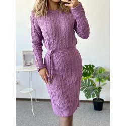 Rochie tricotata cu cordon