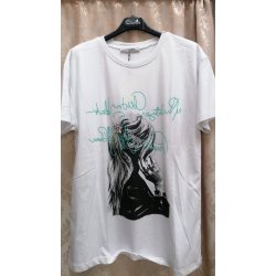 Tricou alb din bumbac