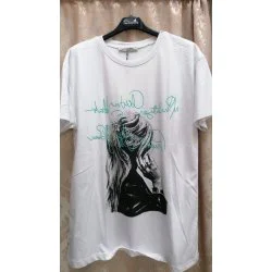 Tricou alb din bumbac
