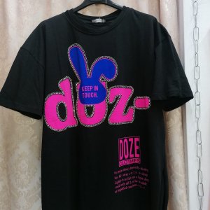 Tricou negru dama cu model stralucitor